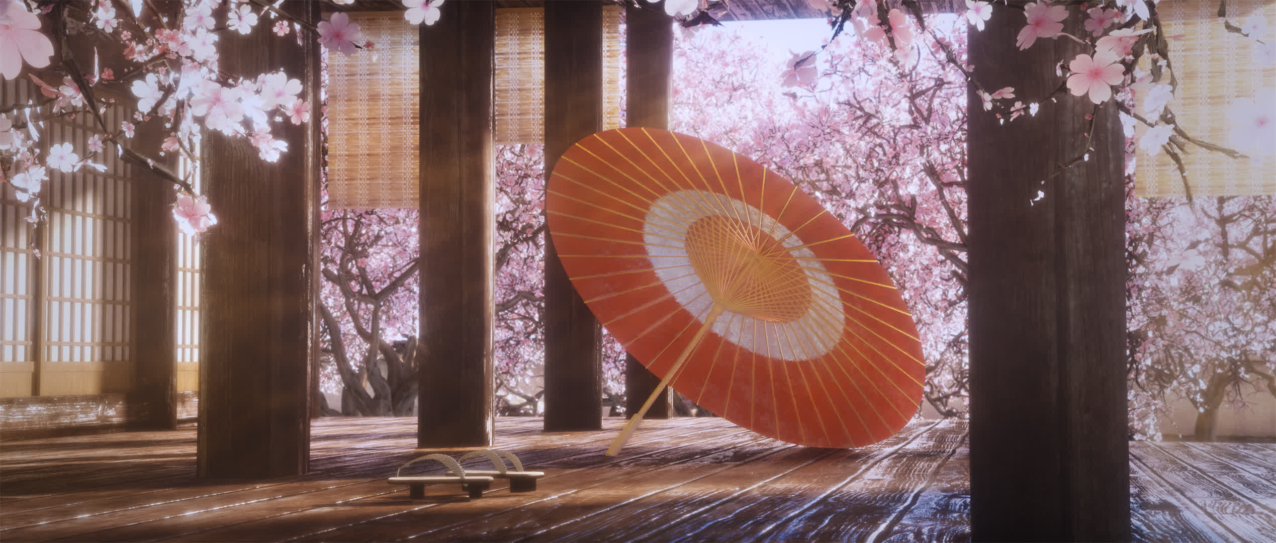 《古都》春天樱花场景 古日本风格帧练习作品