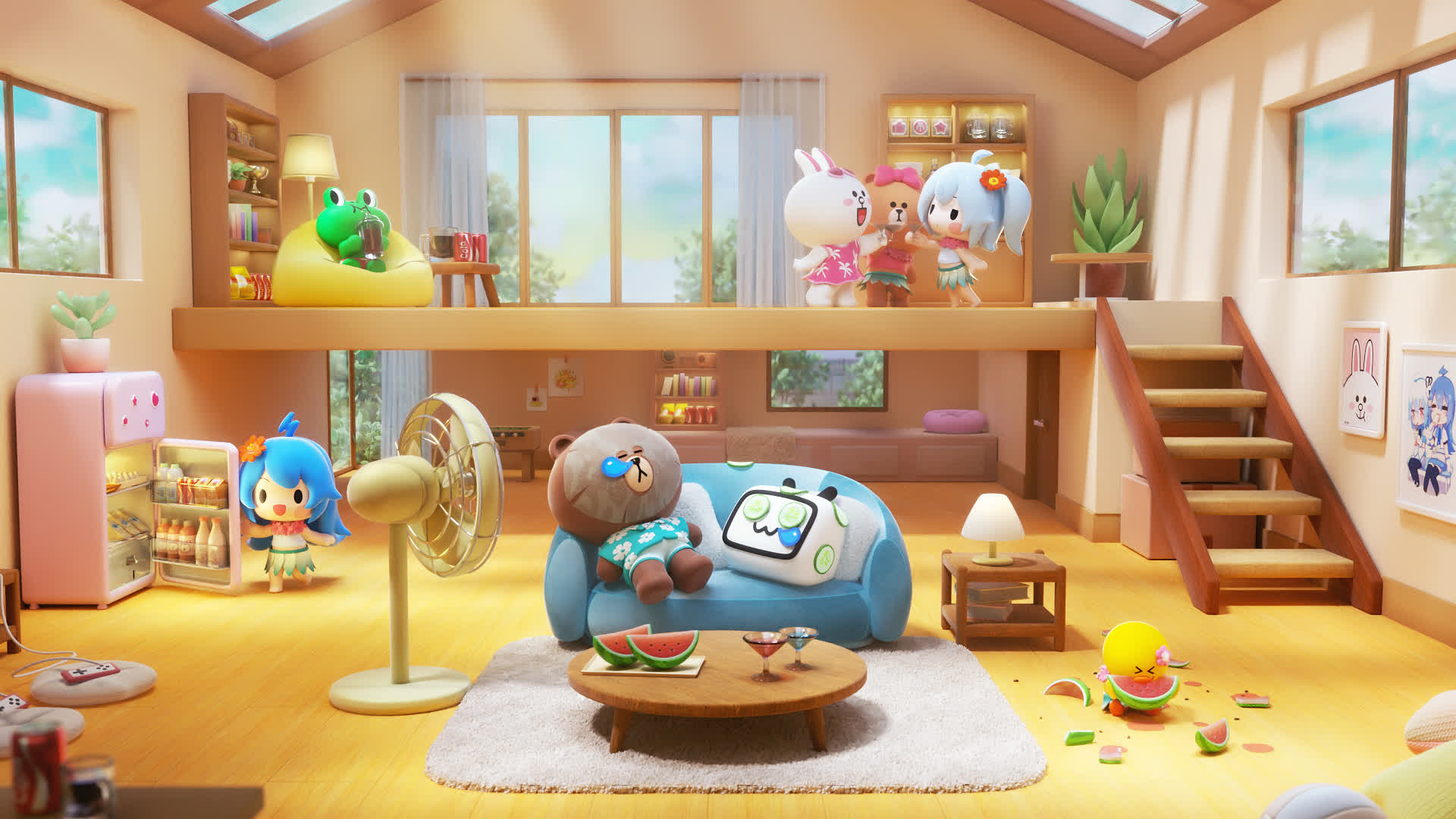 一米天文化 LineFriends x Bilibili 风格帧